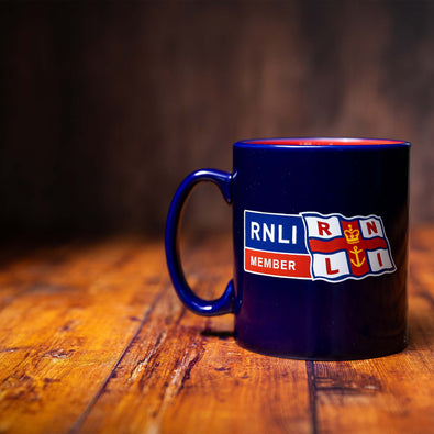 RNLI Membership Mug, Navy/Red