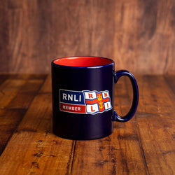 RNLI Membership Mug, Navy/Red