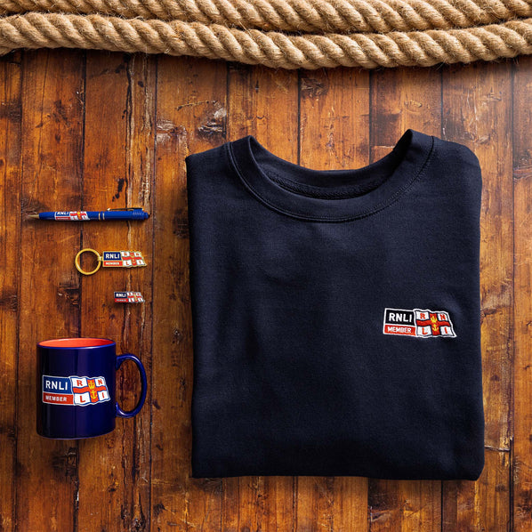 RNLI Membership Mug, Navy/Red