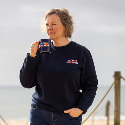 RNLI Membership Mug, Navy/Red