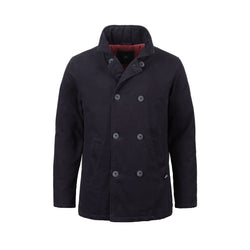 RNLI Men’s Quilted Canvas Pea Coat, Navy