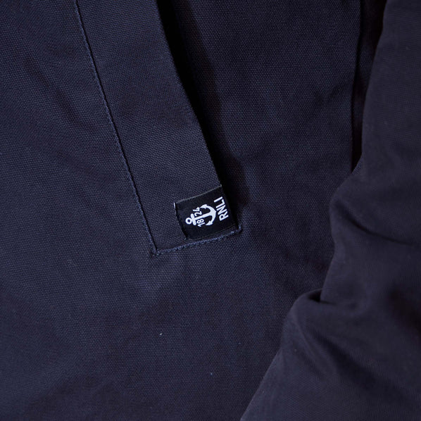 RNLI Men’s Quilted Canvas Pea Coat, Navy