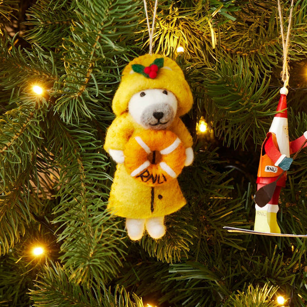 RNLI Polar Bear in Sou’wester Decoration