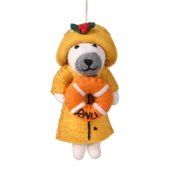 RNLI Polar Bear in Sou’wester Decoration