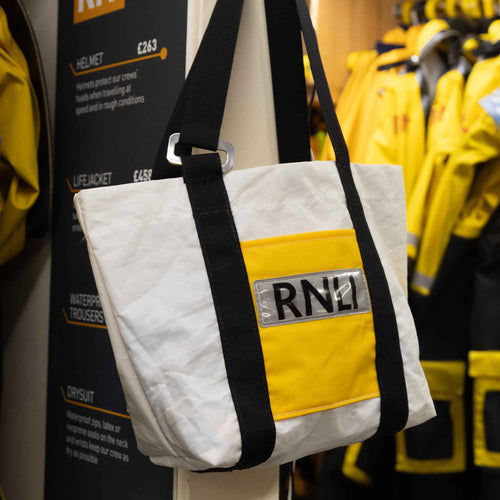 RNLI Repurposed ALB Lifejacket Tote Bag, Yellow