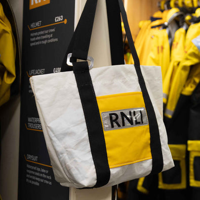 RNLI Repurposed ALB Lifejacket Tote Bag, Yellow
