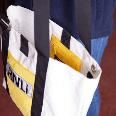 RNLI Repurposed ALB Lifejacket Tote Bag, Yellow