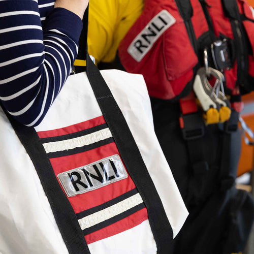 RNLI Repurposed ILB Lifejacket Tote Bag, Red