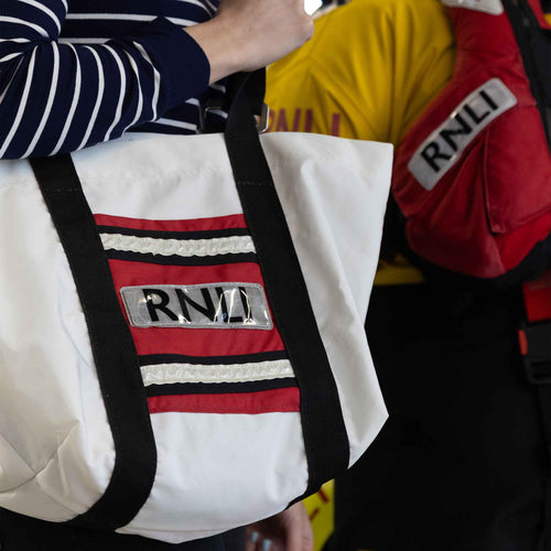 RNLI Repurposed ILB Lifejacket Tote Bag, Red