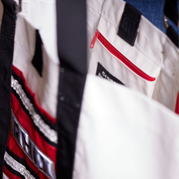 RNLI Repurposed ILB Lifejacket Tote Bag, Red