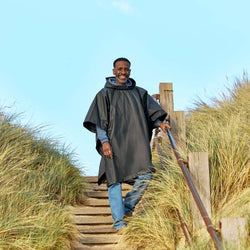 RNLI Since 1824 Reusable Poncho Black