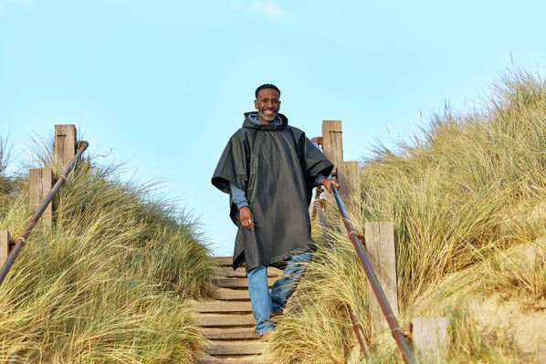RNLI Since 1824 Reusable Poncho Black