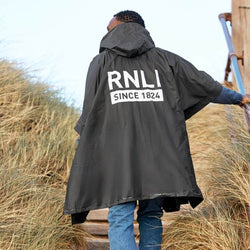 RNLI Since 1824 Reusable Poncho Black