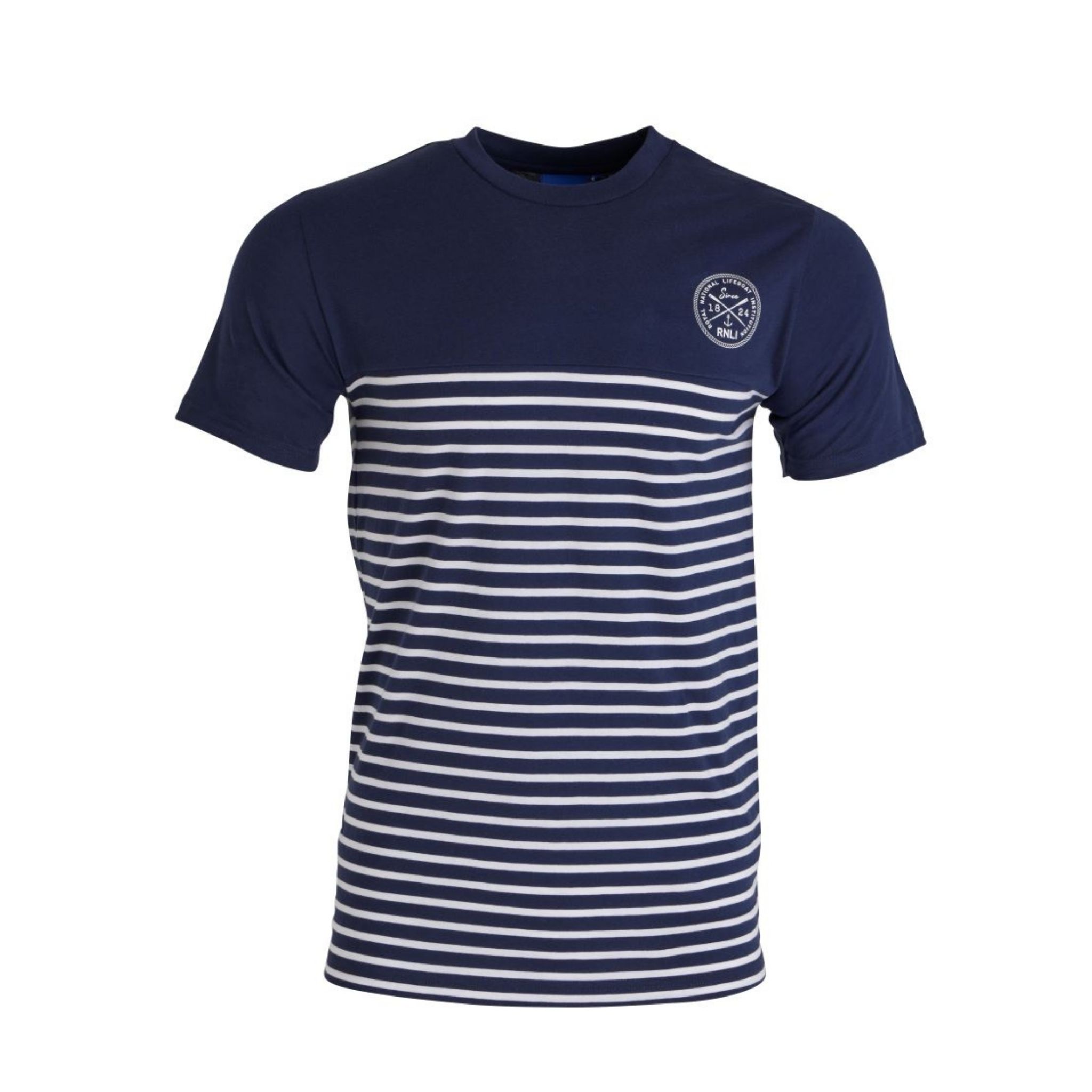 RNLI Stripe Men's T-Shirt Navy | RNLI Shop