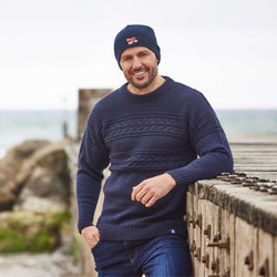 RNLI Unisex Guernsey Jumper, Navy