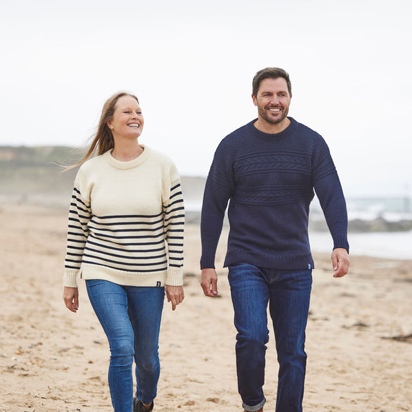RNLI Unisex Guernsey Jumper, Navy