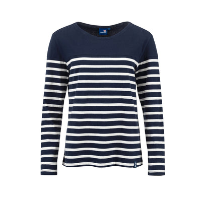 RNLI Women's Stripe Long-Sleeved T-Shirt, Navy