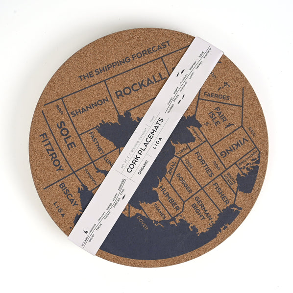 RS2672305 Cork Shipping Forecast Placemats, Set Of 4