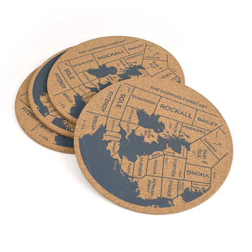 RS2672305 Cork Shipping Forecast Placemats, Set Of 4