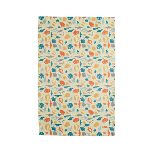 Shell Print Tea Towel, 2 Pack