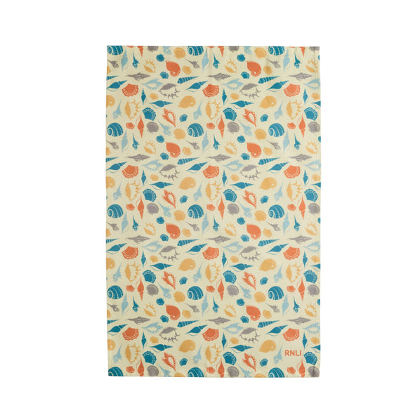 Shell Print Tea Towel, 2 Pack