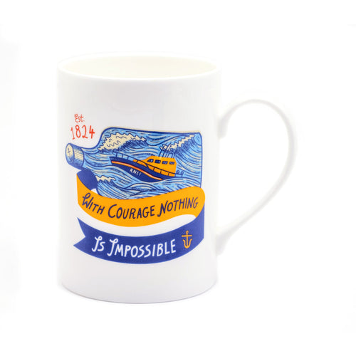 Ship in a Bottle Bone China Mug
