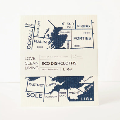 Shipping Forecast Eco Dishcloths
