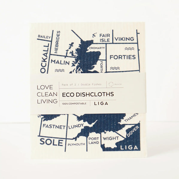 Shipping Forecast Eco Dishcloths
