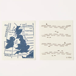 Shipping Forecast Eco Dishcloths