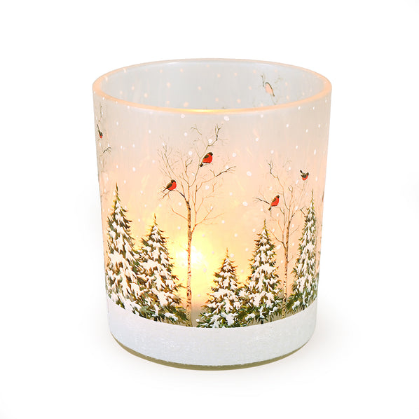 Snow Trees Candle Holder