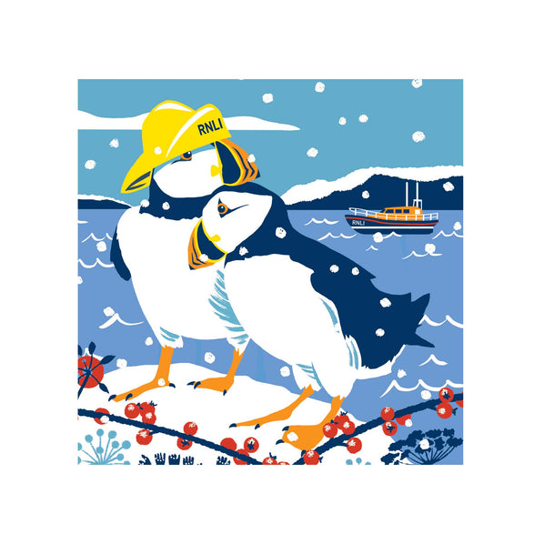 SNOWY PUFFINS CHRISTMAS CARDS 2026