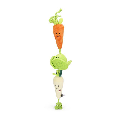 Veggie Plush and Rope Dog Toy