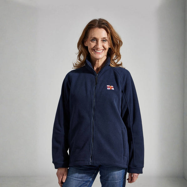 Women's RNLI Flag Full-Zip Fleece, Navy