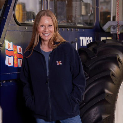 Women's RNLI Flag Full-Zip Fleece, Navy