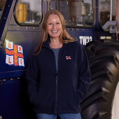 Women's RNLI Flag Full-Zip Fleece, Navy
