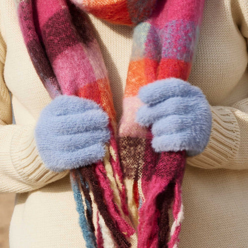 WOMENS DOVE GLOVES BLUE