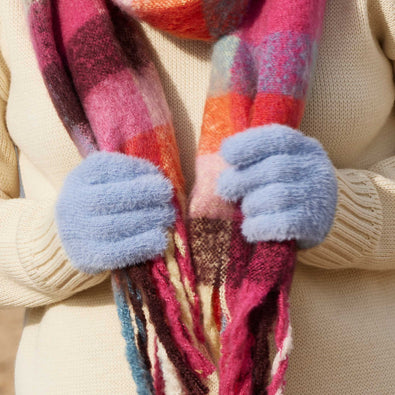 WOMENS DOVE GLOVES BLUE