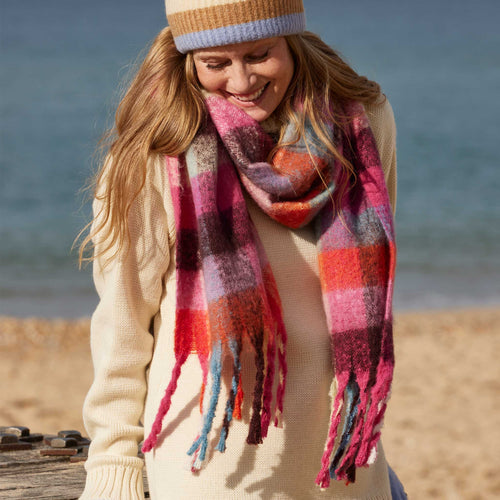 WOMENS GINNIE CHECK SCARF