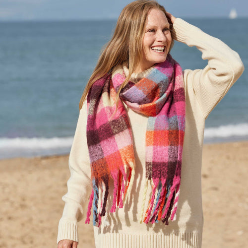 WOMENS GINNIE CHECK SCARF