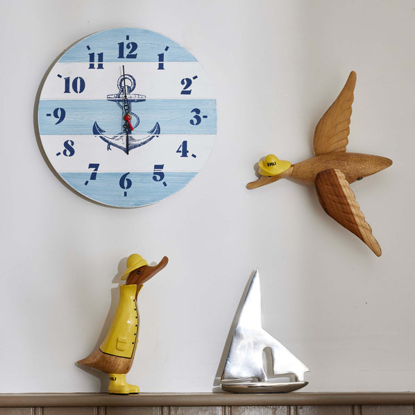 Wooden Anchor Clock