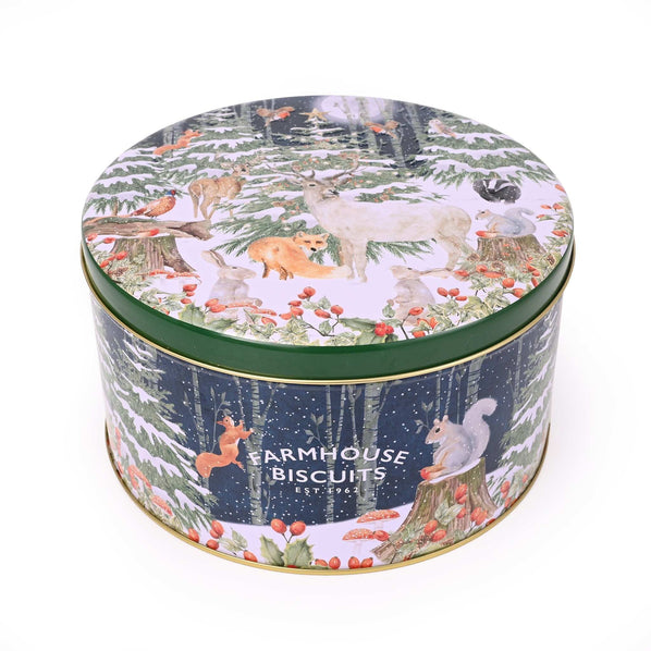 Woodland Scene Tin and Assorted Oat Flips
