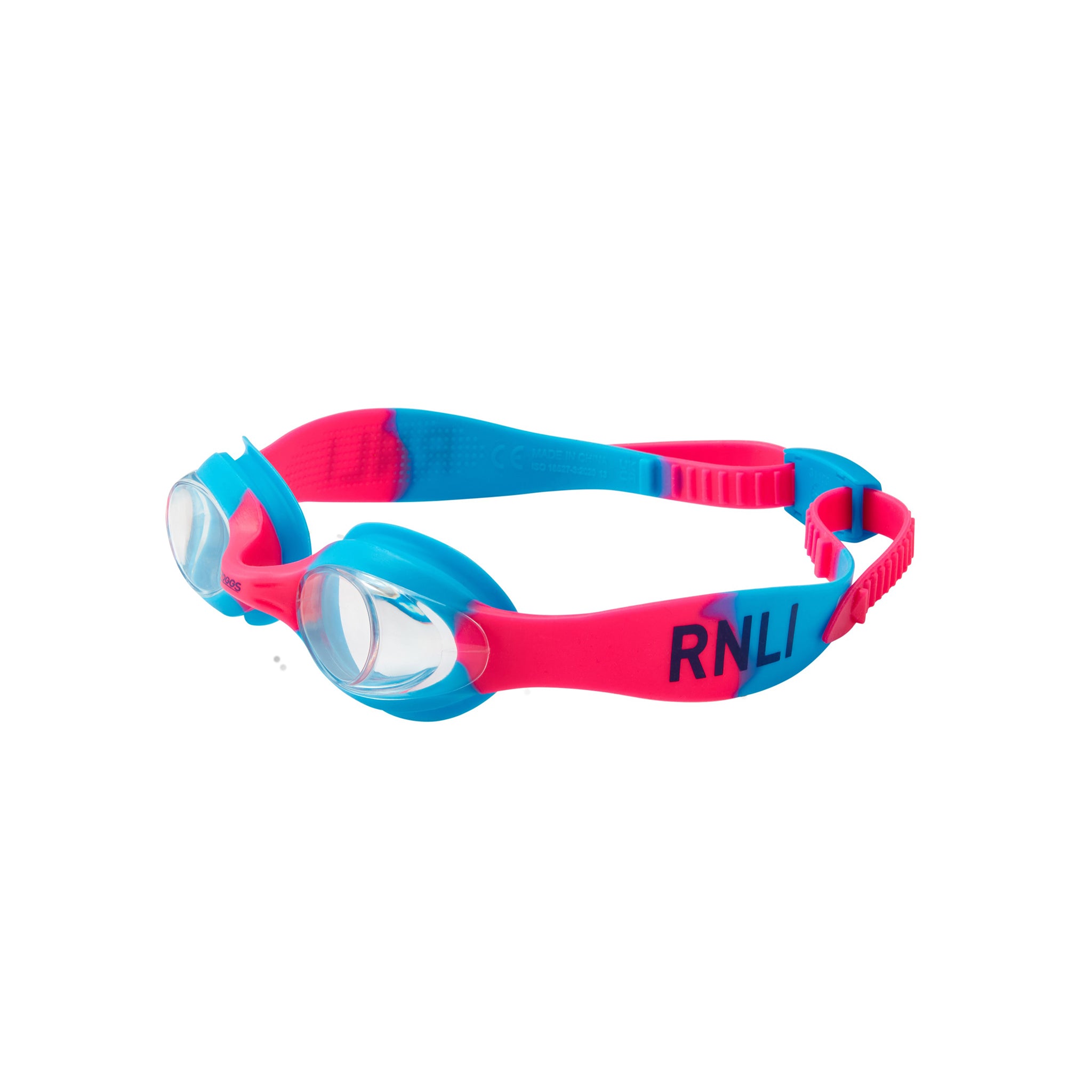 Zoggs RNLI Occhialini Da Nuoto Little Cadet – Per Bambini 0-6 Anni, Lenti Trasparenti Antiappannamento, Protezione UV, Cinghia Regolabile