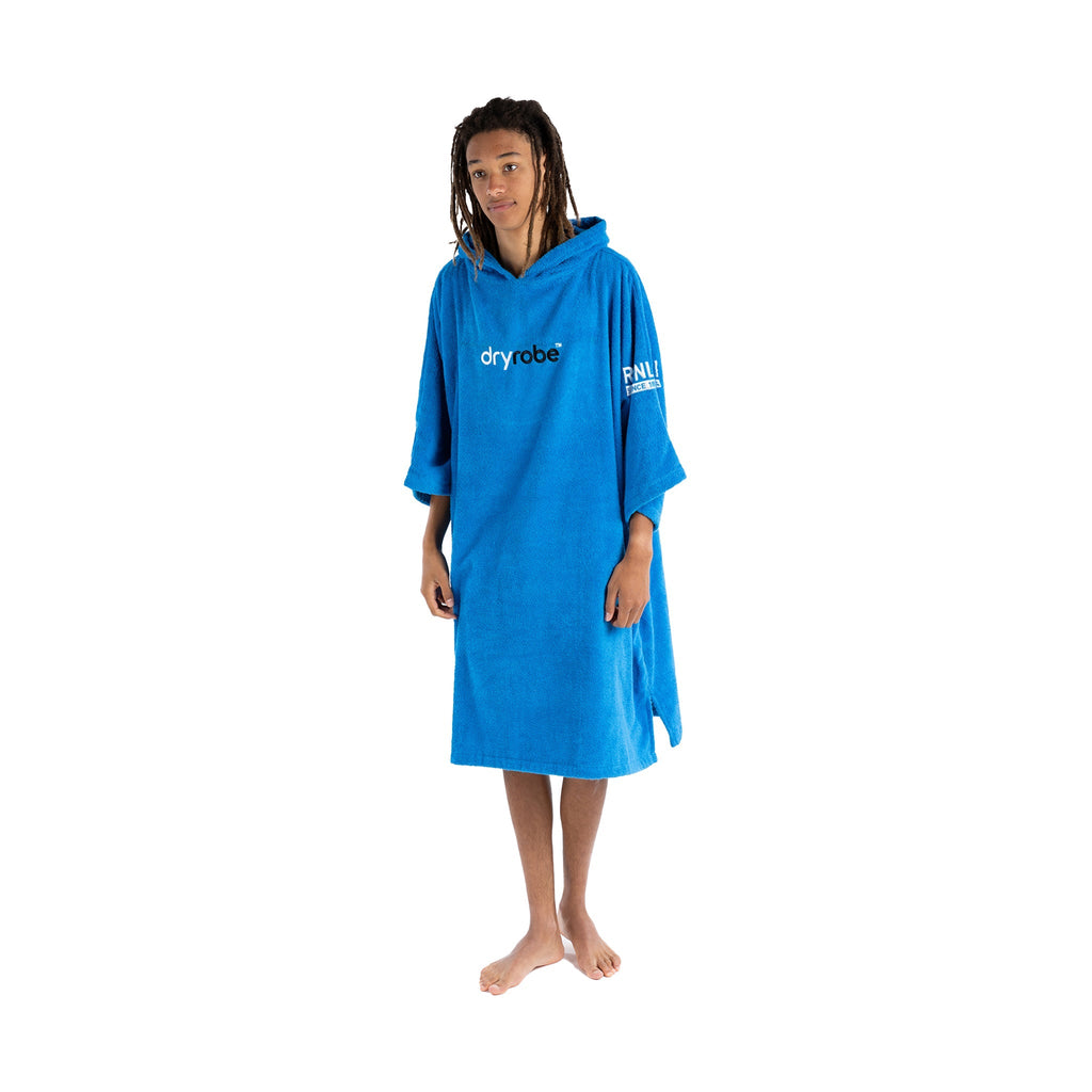RNLI dryrobe Organic Towel Robe, Blue RNLI Shop