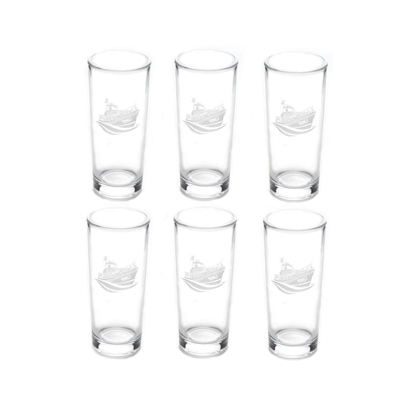 Etched Shannon Glass, Set of 6