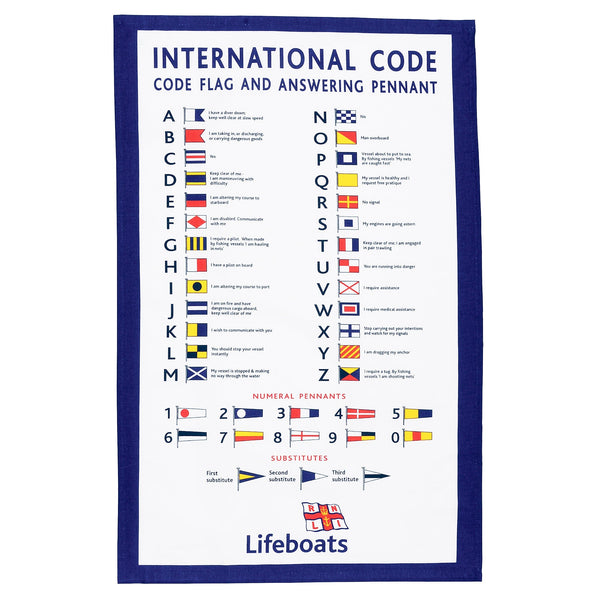 Flag Code Tea Towel