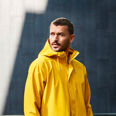 Helly Hansen Men's Moss Rain Coat, Yellow