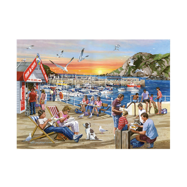 House Of Puzzles Fish and Chips Jigsaw Puzzle, 1000 Pieces