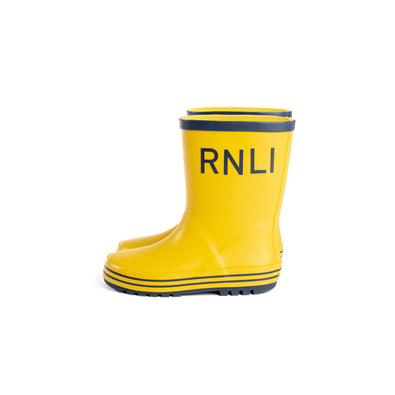 Kid's Navy and Yellow Wellies