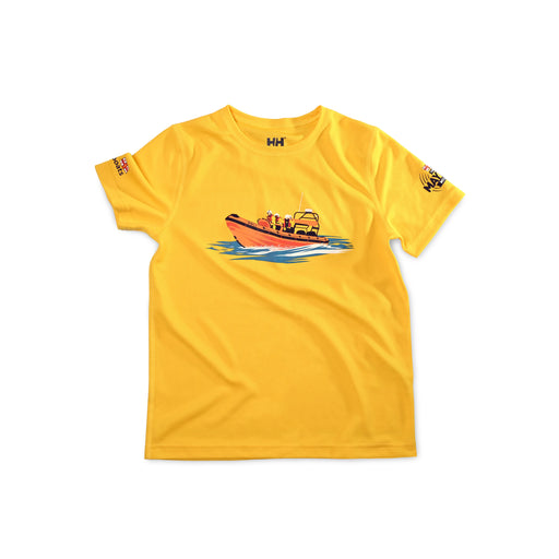 Kid's RNLI Mayday Mile 2022 T-shirt, Yellow