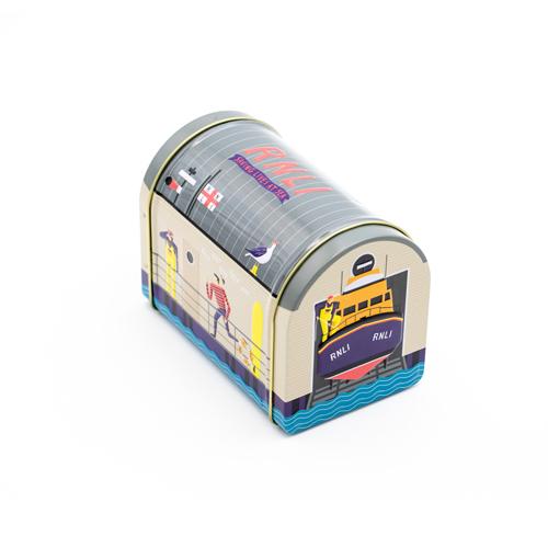 Lifeboat Station Tube Biscuit Tin - Best Before 26 July 2022